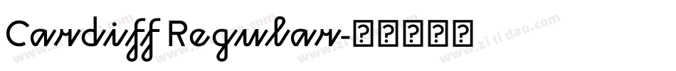 Cardiff Regular字体转换